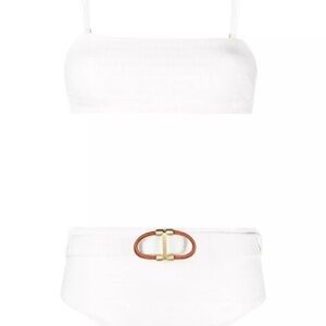 ZINMERMANN ALIGHT TEXTURED BOYLEG BANDEAU BIKINI